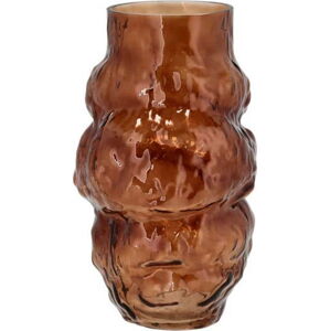 Hnědá skleněná váza Villa Collection Baks
