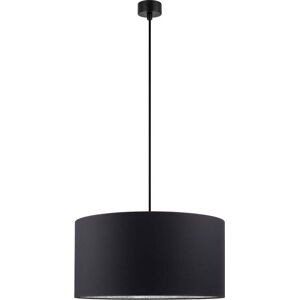 Černé závěsné svítidlo s vnitřkem ve stříbrné barvě Sotto Luce Mika, ⌀ 50 cm