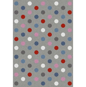 Šedý koberec Universal Norge Dots, 133 x 190 cm