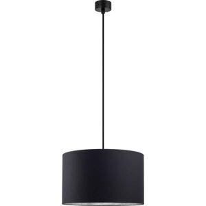 Černé stropní svítidlo s vnitřkem ve stříbrné barvě Sotto Luce Mika, ⌀ 40 cm