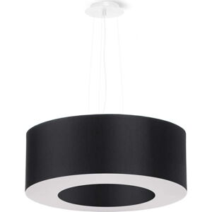 Černé závěsné svítidlo s textilním stínidlem ø 50 cm Galata – Nice Lamps