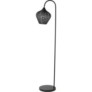 Černá stojací lampa (výška 160 cm) Alvaro – Light & Living
