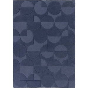 Modrý vlněný koberec Flair Rugs Gigi, 200 x 290 cm
