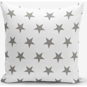 Povlak na polštář s příměsí bavlny Minimalist Cushion Covers Grey Star, 45 x 45 cm