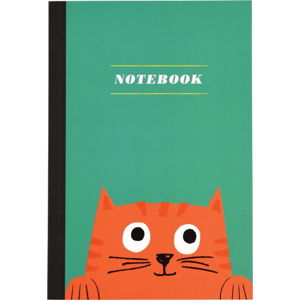Zápisník s kočičkou o formátu A5 linkovaný Rex London, 60 stran