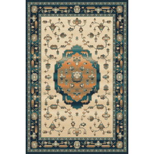 Béžovo-zelený vlněný koberec 200x300 cm Tonati – Agnella