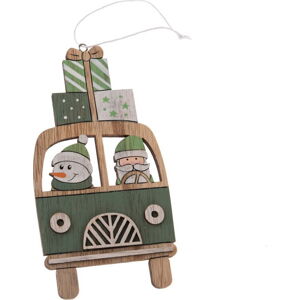 Sada 3 závěsných vánočních dekorací ve tvaru auta Dakls