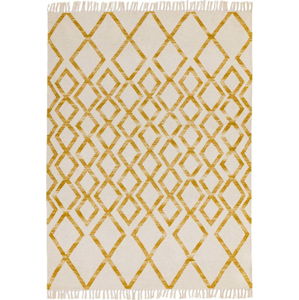 Béžovo-žlutý koberec Asiatic Carpets Hackney Diamond, 160 x 230 cm