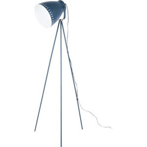 Tmavě modrá stojací lampa Laitmotiv Mingle