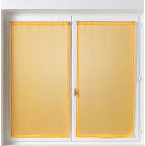 Žluté voálové záclony v sadě 2 ks 60x120 cm Sandra – douceur d'intérieur