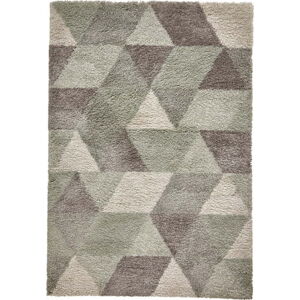 Šedo-zelený koberec Think Rugs Royal Nomadic Grey & Aqua Green, 120 x 170 cm