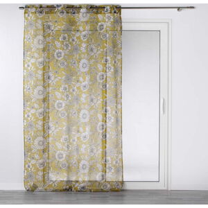 Okrově žlutá voálová záclona 140x280 cm Milady – douceur d'intérieur