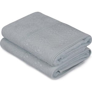 Sada 2 mátově zelených ručníků z čisté bavlny Grande, 50 x 90 cm