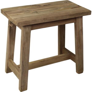 Stolička z neopracovaného teakového dřeva HSM collection Rustical, délka 50 cm